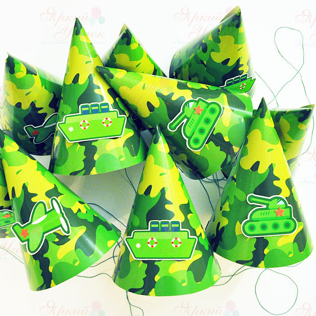 Колпачки военные с декором