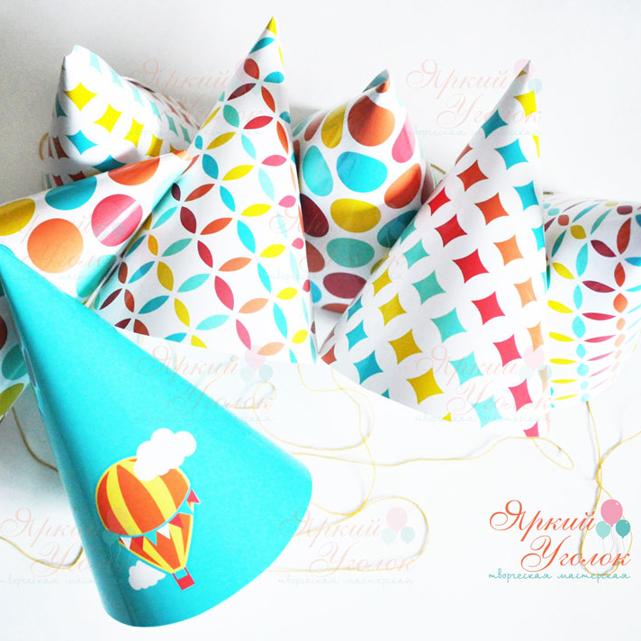 Колпачки с декором "Воздушные шары"
