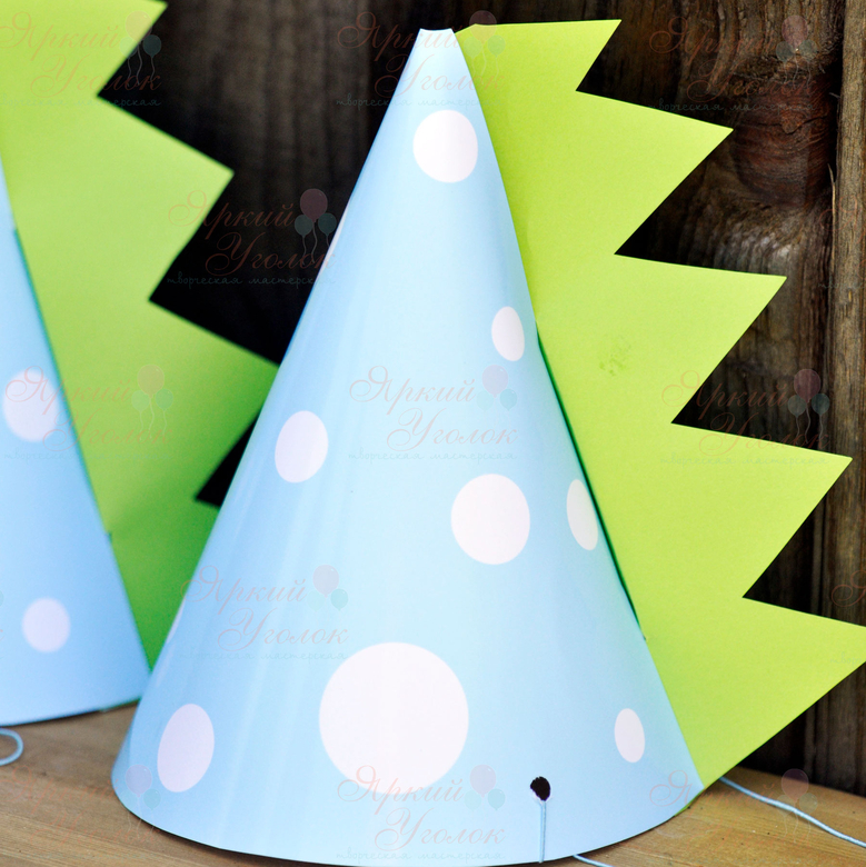 Колпачки со сложным декором - шипы (динозавры)