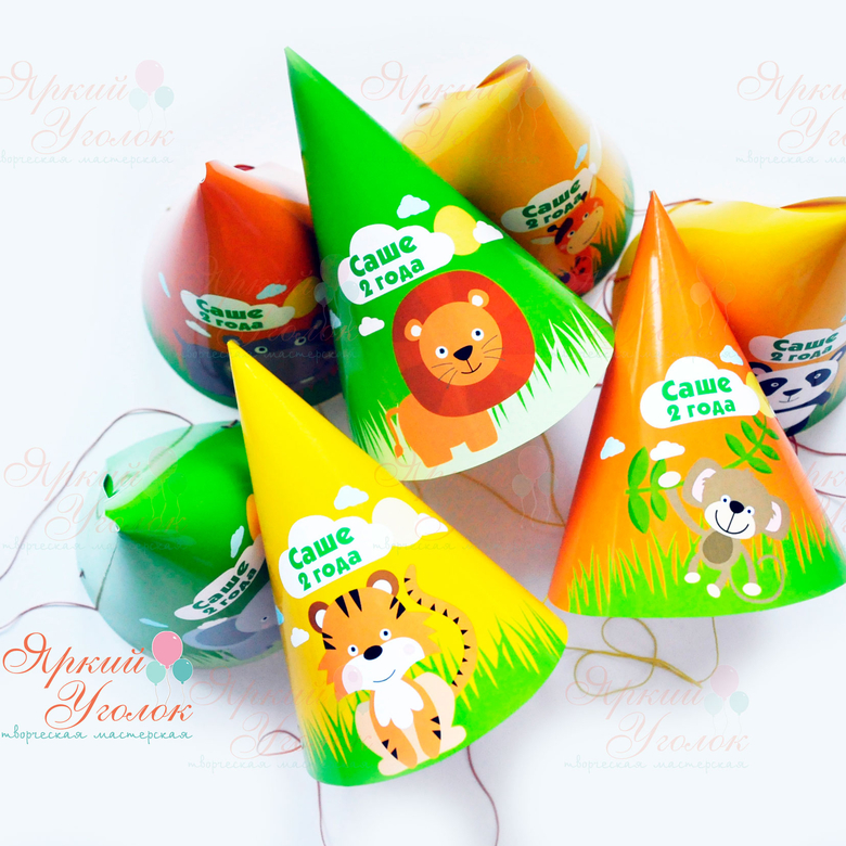 Колпачки с напечатанными животными