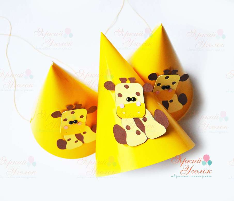 Колпачки с жирафами