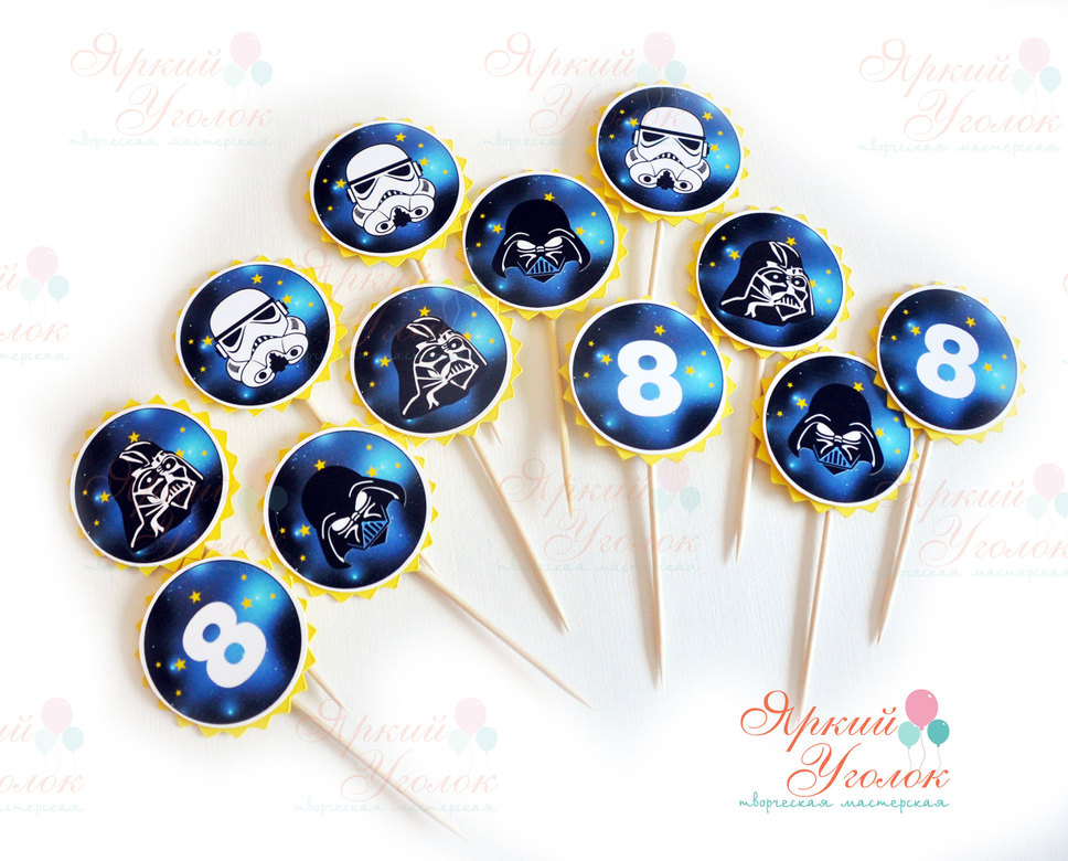 Мини топперы многослойные "Звездные войны"