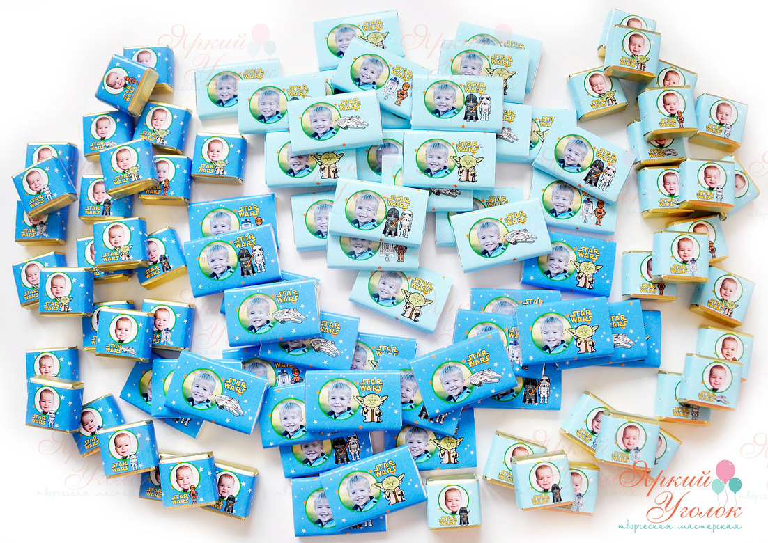 Обертки на конфетки и шоколадки "Звездные войны"