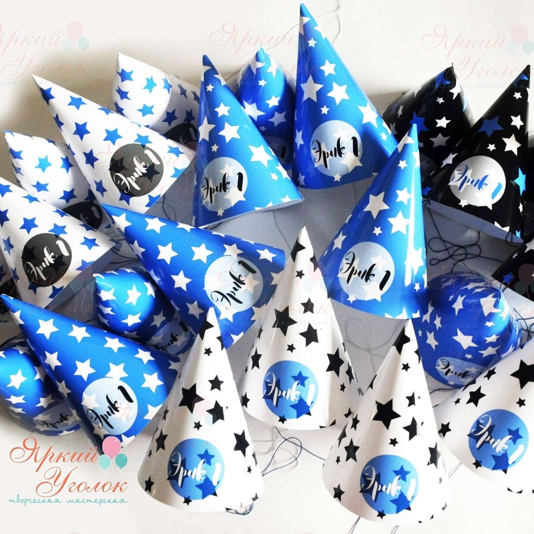 Колпачки с напечатанными звездами
