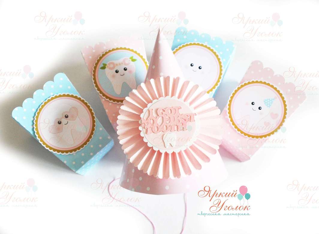 Колпачок со сложным объемным декором "Первый зубик"