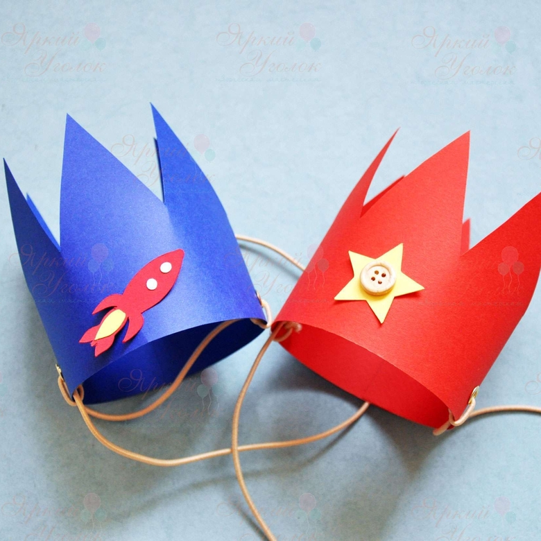 Корона с объемным декором Космос