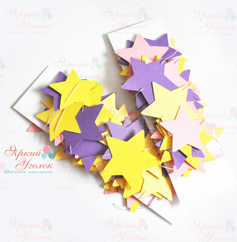 Гирлянда звезды на нитке