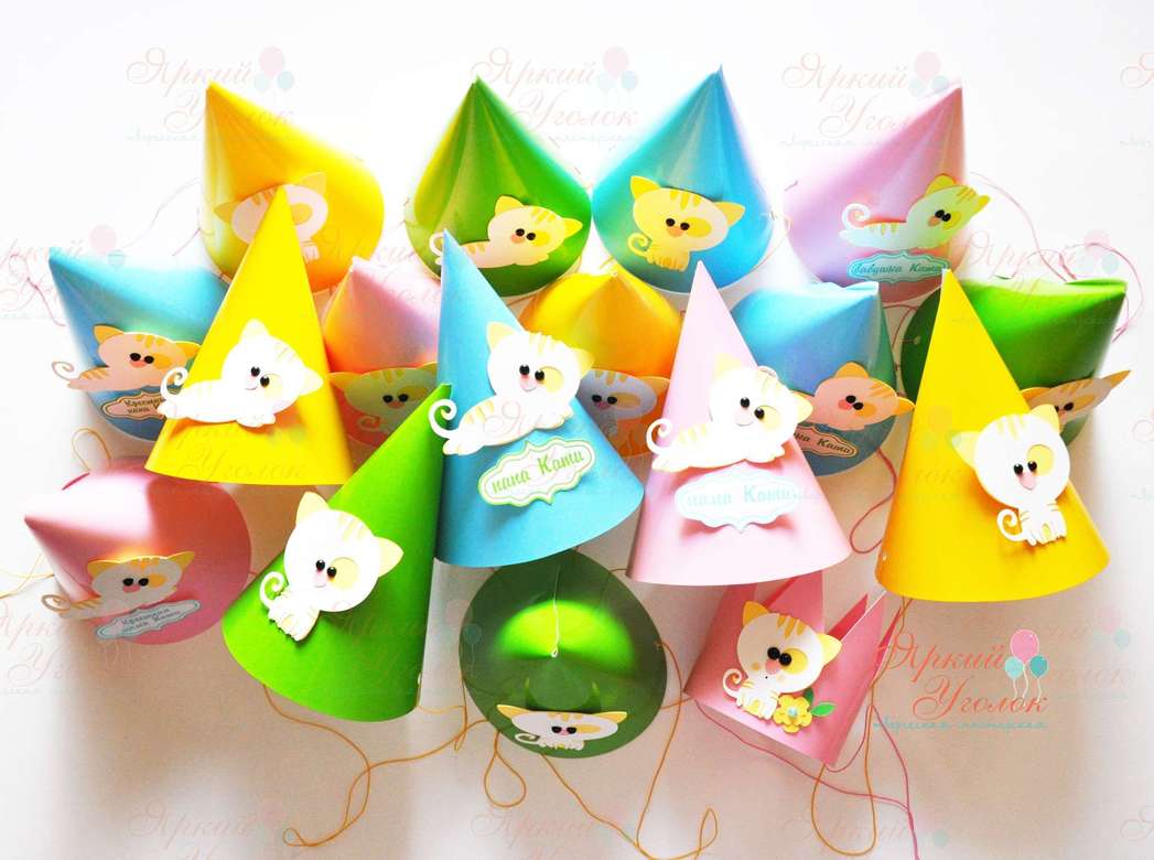 Колпачки с объемным декором "Котята"