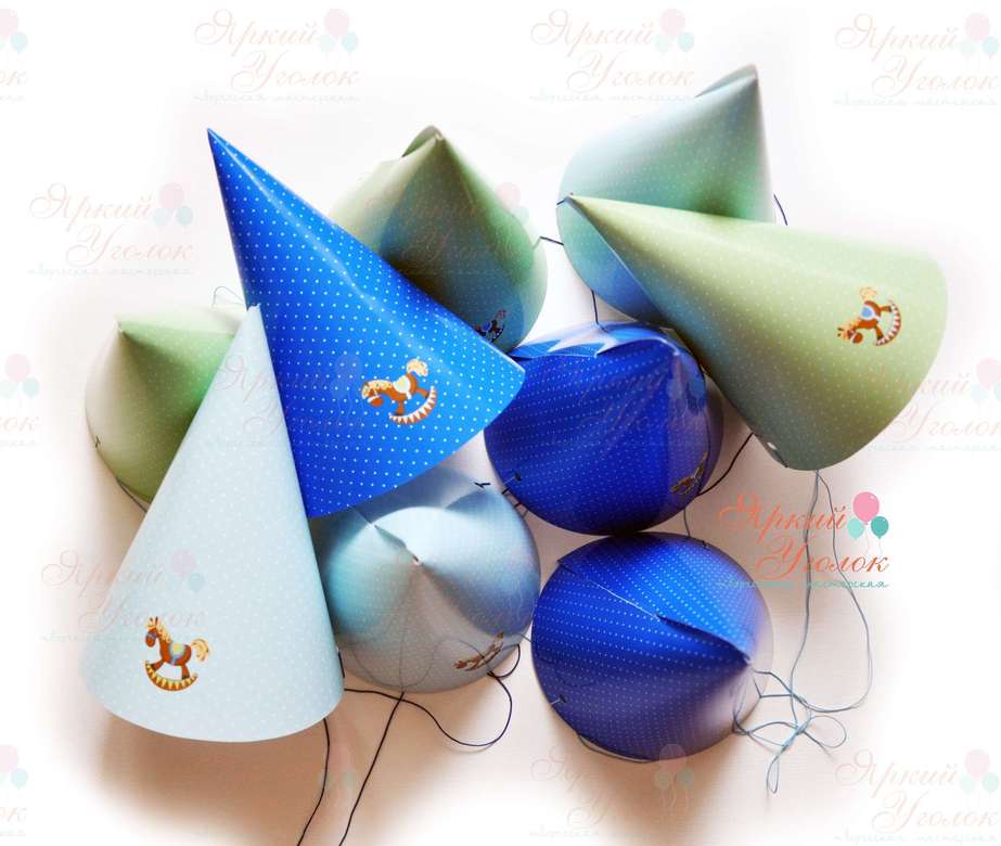 Колпачки с напечатанным рисунком Лошадки