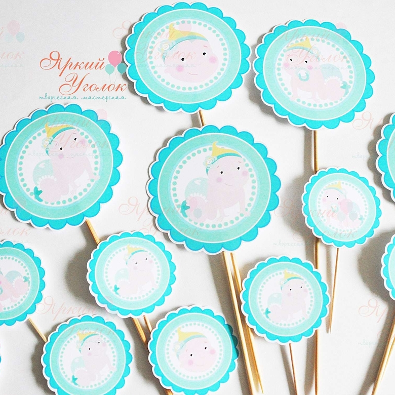 Топперы напечатанные "Малышка"