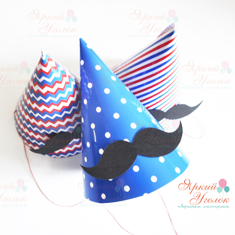 Колпачки с объемным декором "Усы"