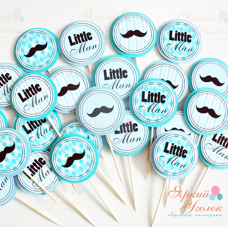 Мини топперы многослойные "Маленький джентельмен"