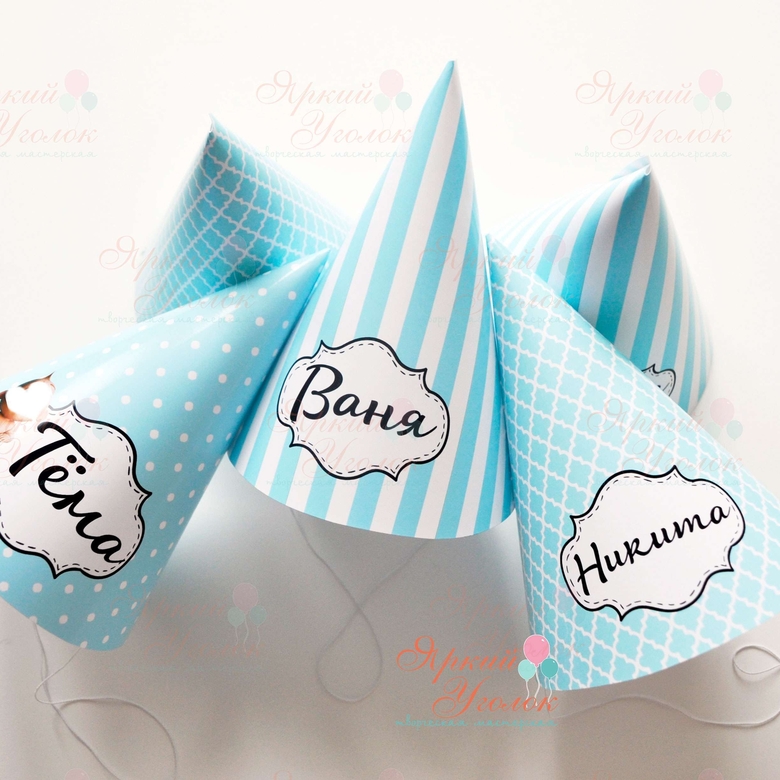 Колпачки с напечатанными картинками "Маленький джентельмен"