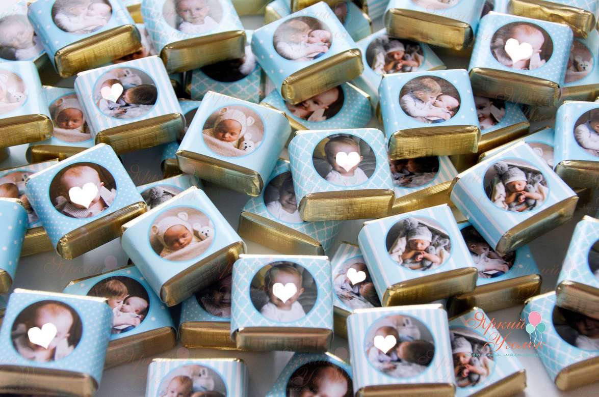 Обертки на конфетки с фото "Маленький джентельмен"