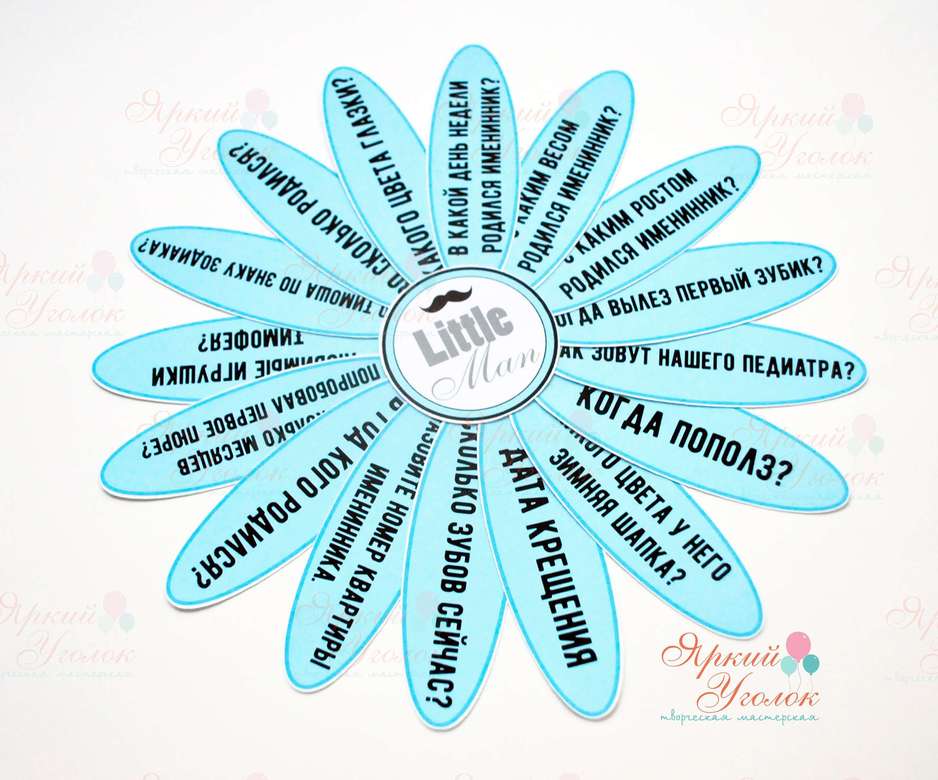 Ромашка с вопросами "Маленький джентельмен"