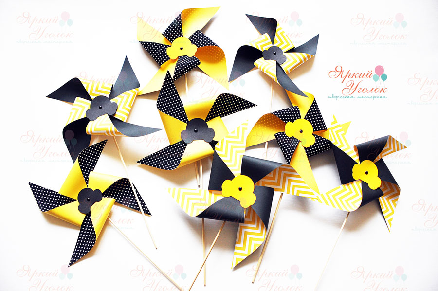 Декоративные вертушки "Классические машинки"