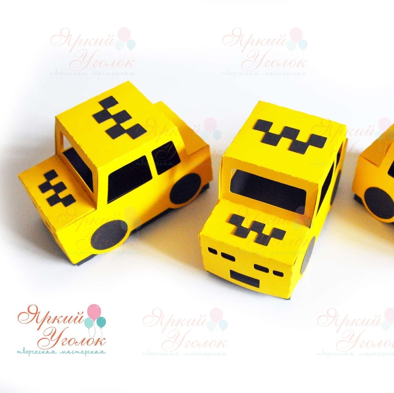 Бонбоньерки "Машинки - такси"
