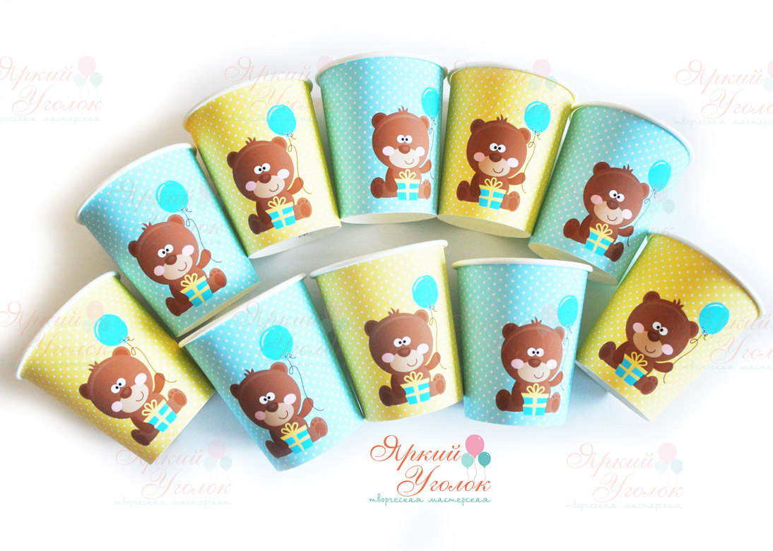 Питьевые стаканчики "Мишки"