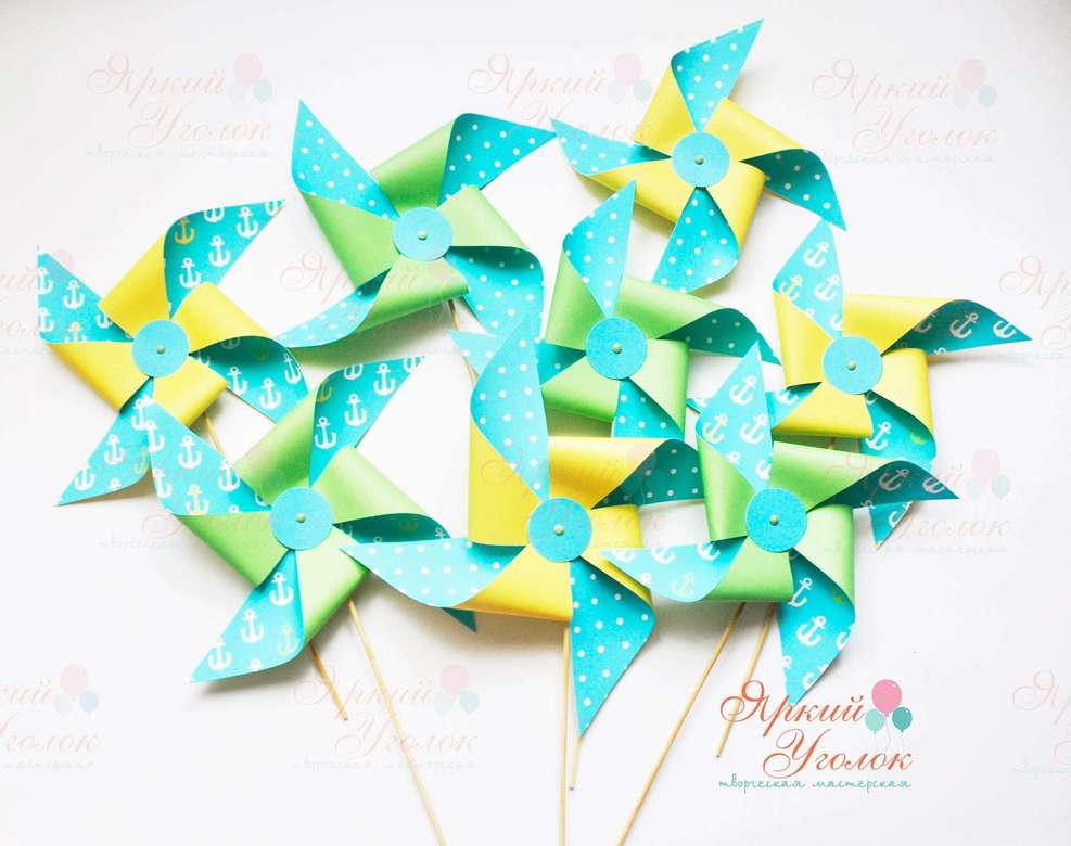 Декоративные вертушки морские