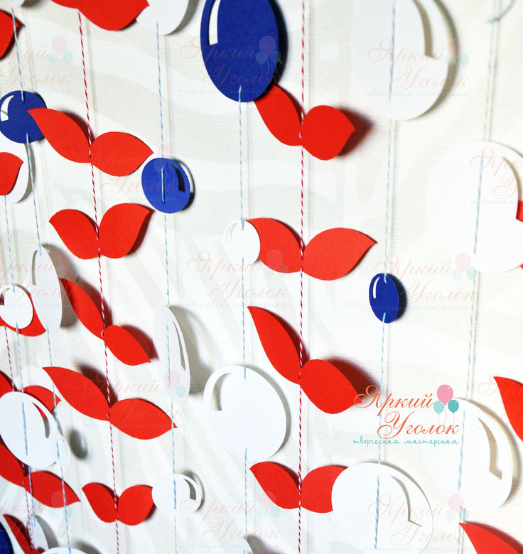 Гирлянда морские пузырики на нитке