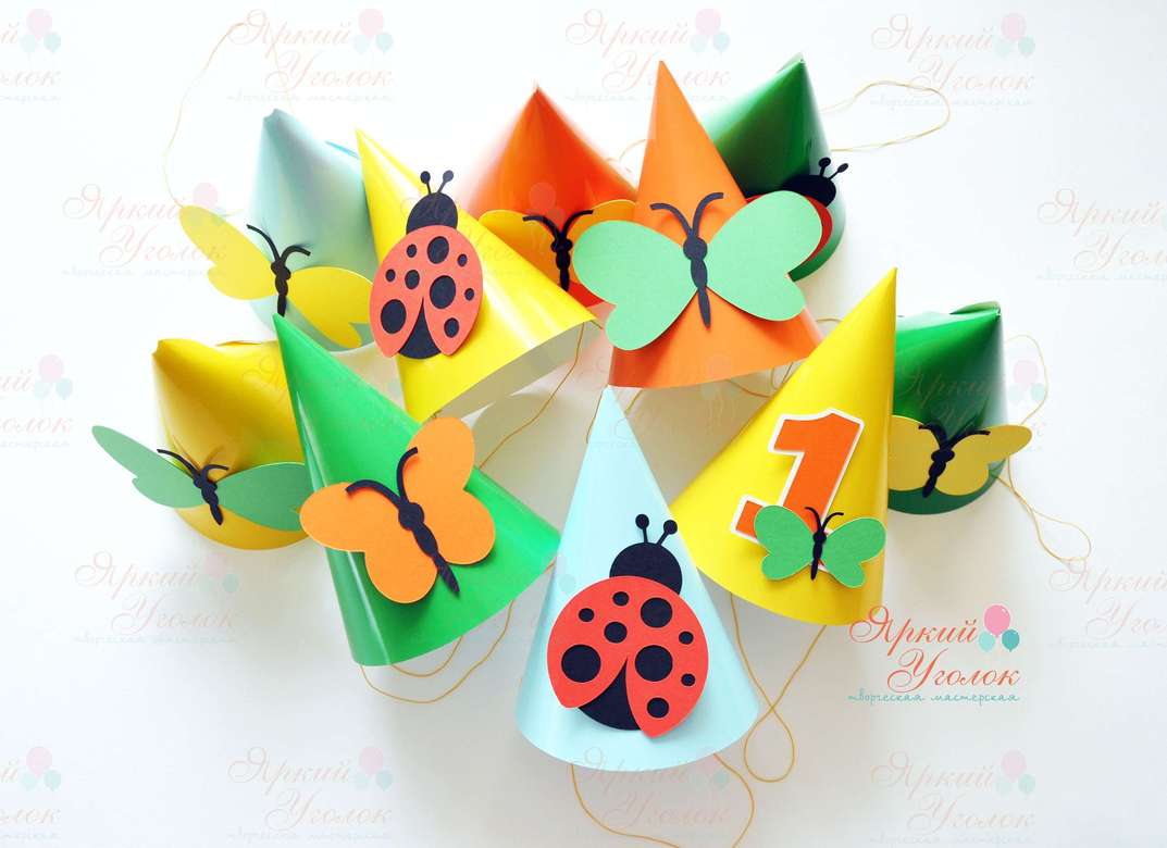 Колпачки с крупными насекомыми