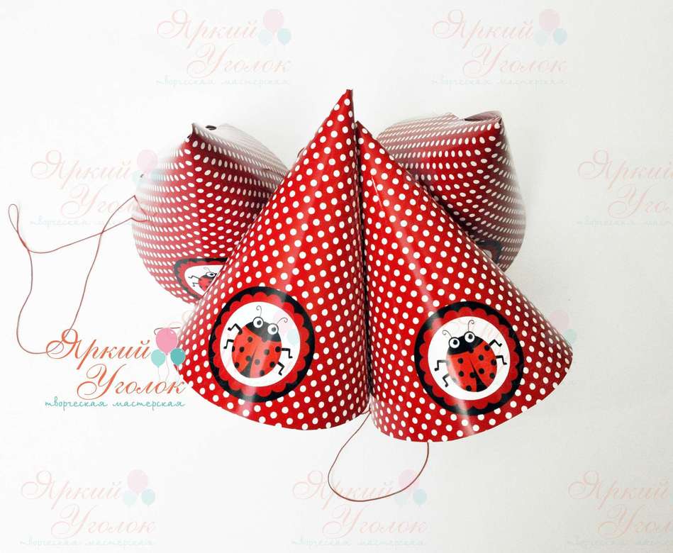 Колпачки с напечатанными картинками "Божьи коровки"