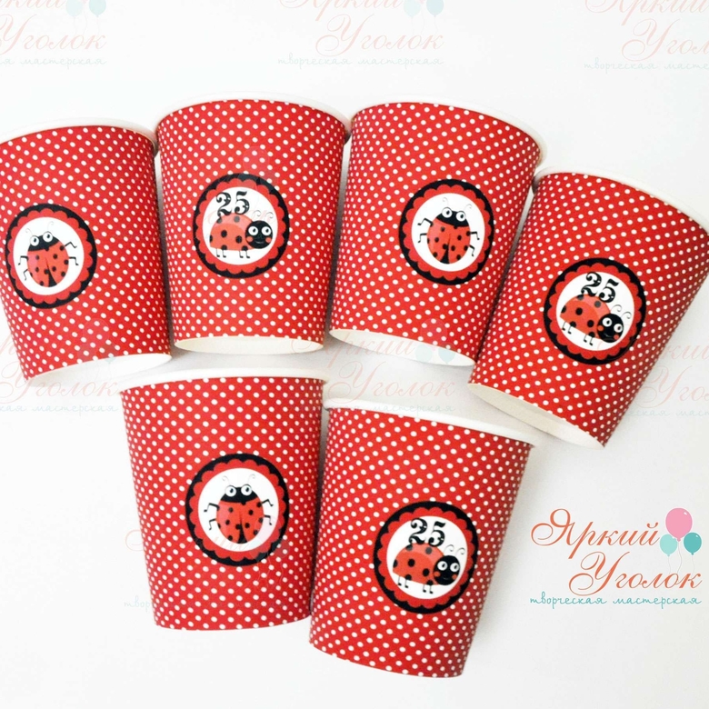 Питьевые стаканчики "Божьи коровки"