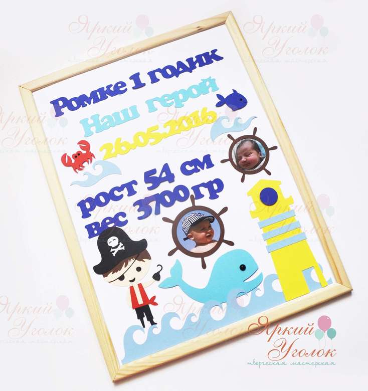 Метрика "Пираты" из отдельных элементов А3