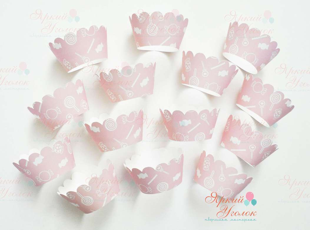 Юбочки для капкейков "Конфетки"