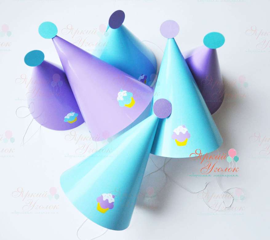 Колпачки с напечатанными картинками "Пироженки"