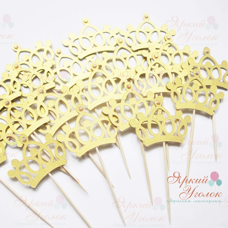 Топперы фигурные "Короны"