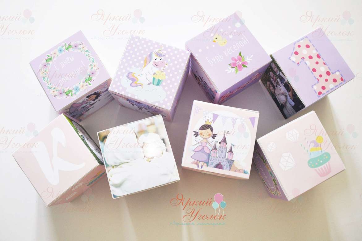 Кубики, все стороны разные "Принцессы"