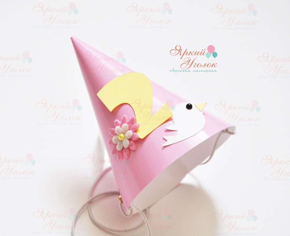 Колпачки с объемным декором "Птички"