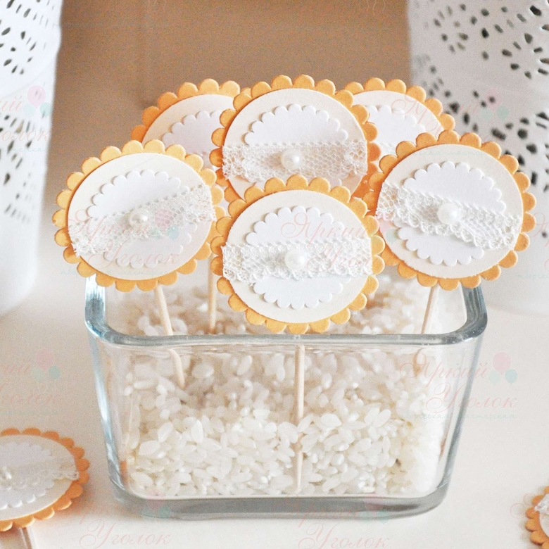 Топперы многослойные "Птички"