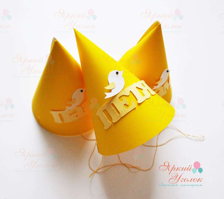 Колпачки с объемным декором "Птички"