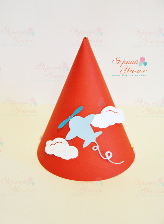 Колпачок с объемным декором "Самолетик"