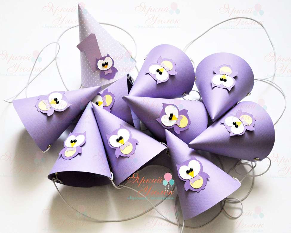 Колпачок с объемным декором "Совушки"