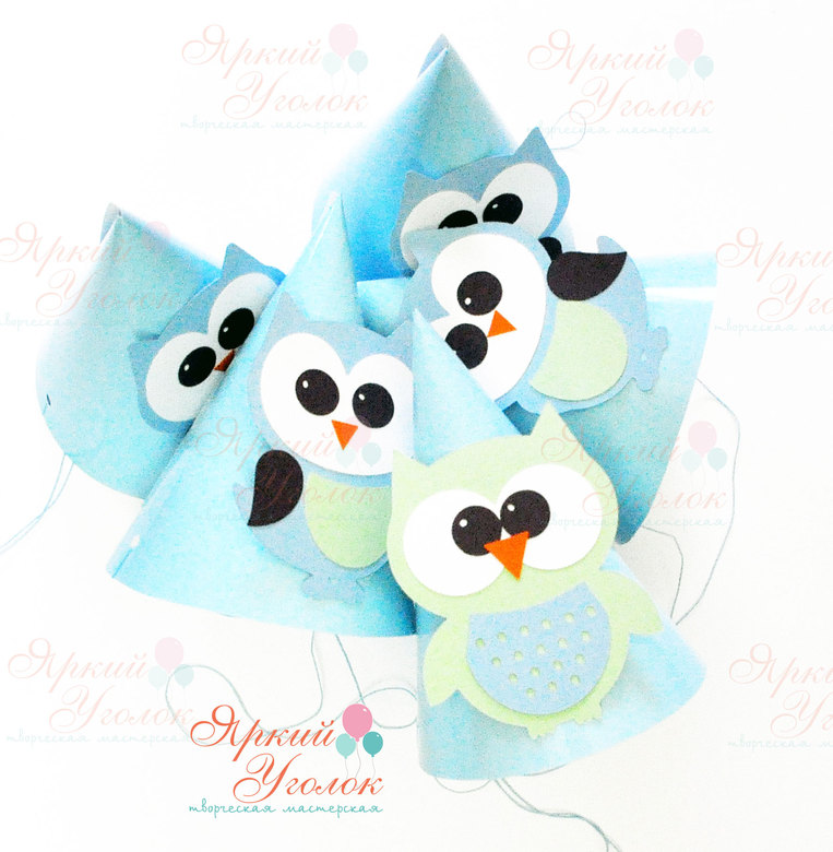 Колпачок с объемным декором "Совушки"