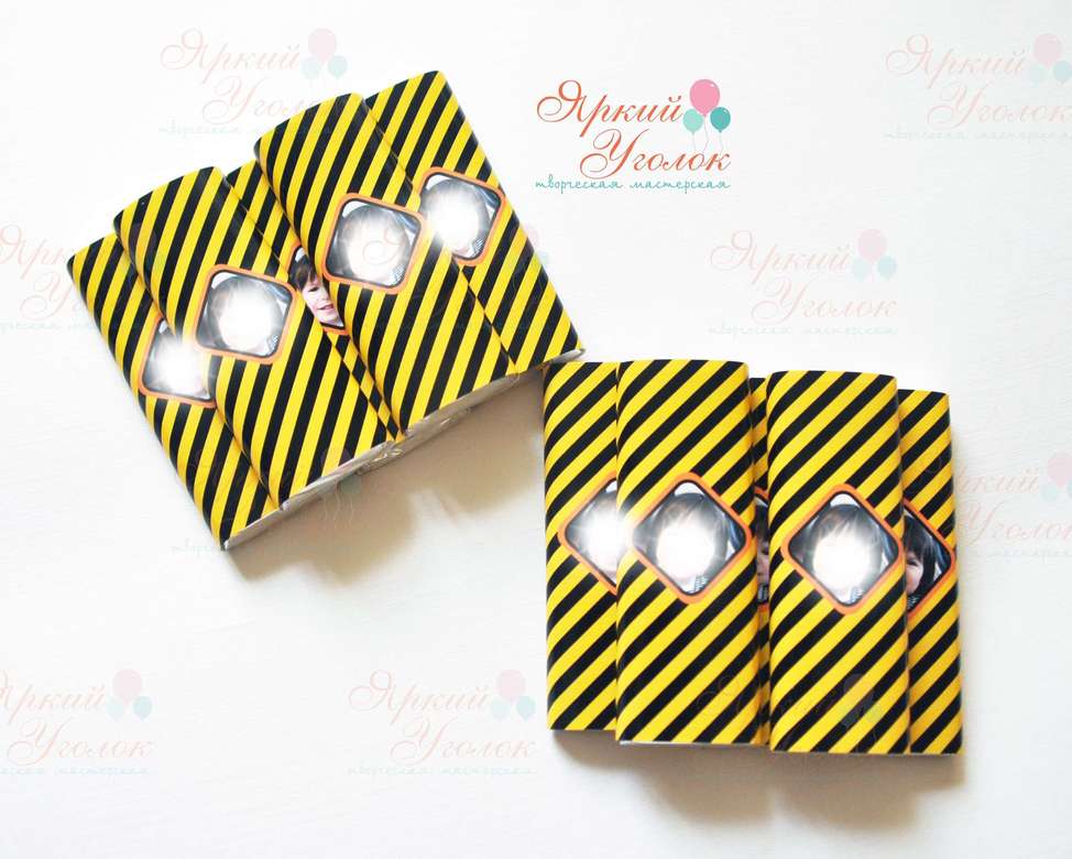 Обертки с фотографией "Стройка" на шоколад, 20 гр