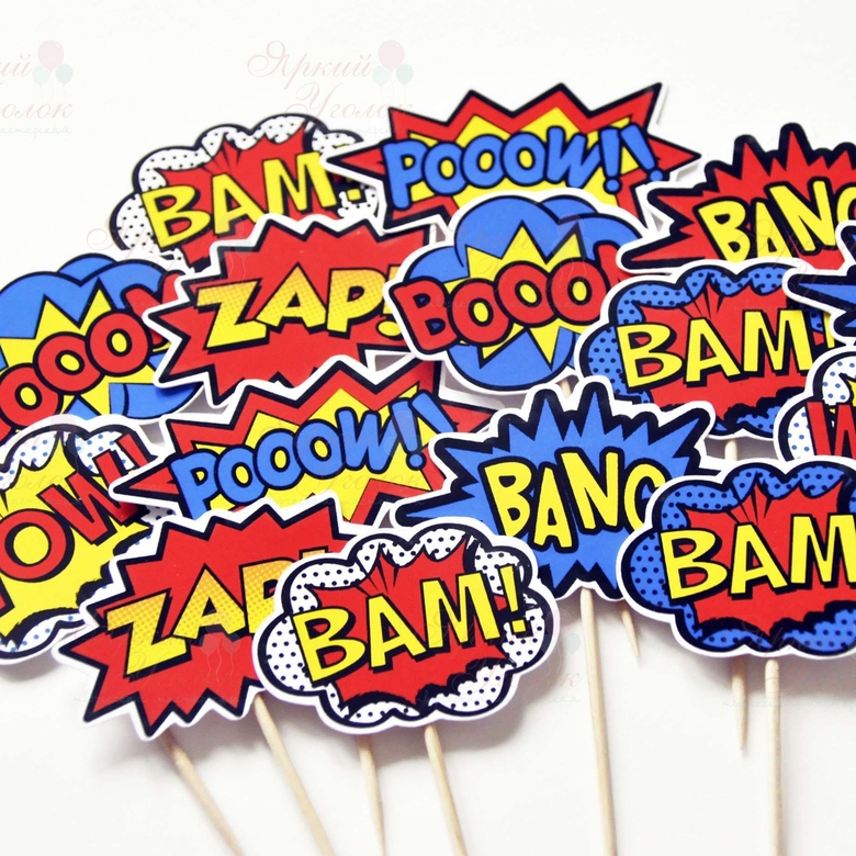 Топперы напечатанные "Супергерои (комиксы)"