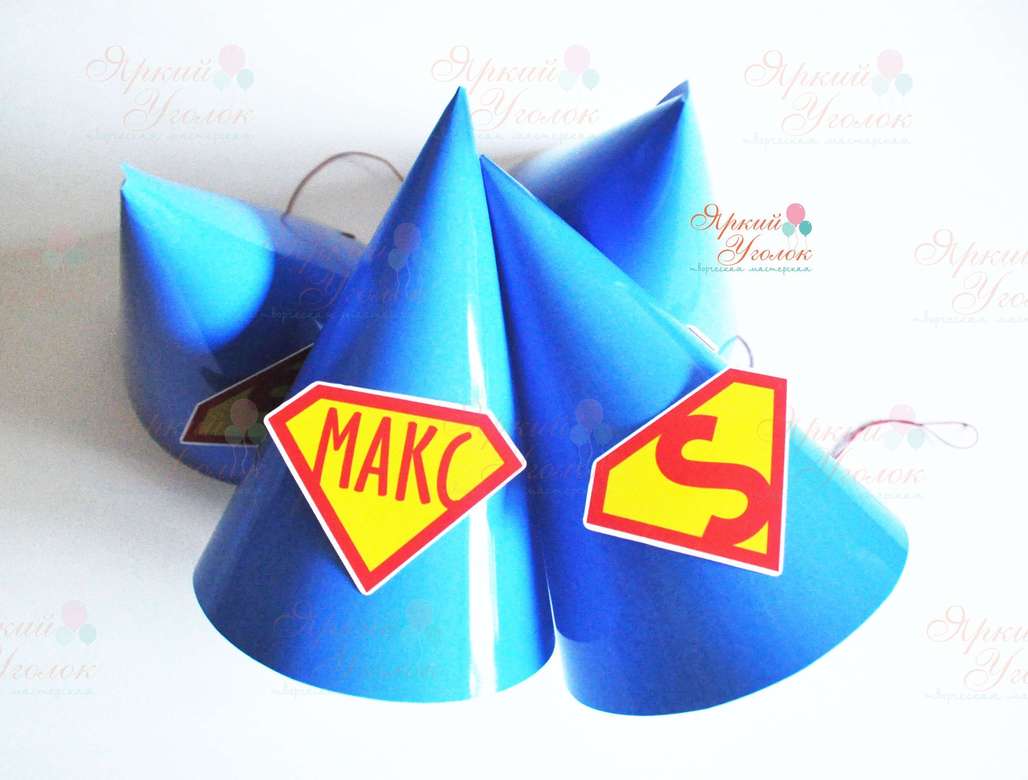 Колпачки с объемным декором "Супергерои (комиксы)"