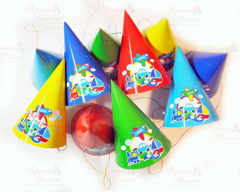 Колпачки с напечатанными картинками "Транспорт"