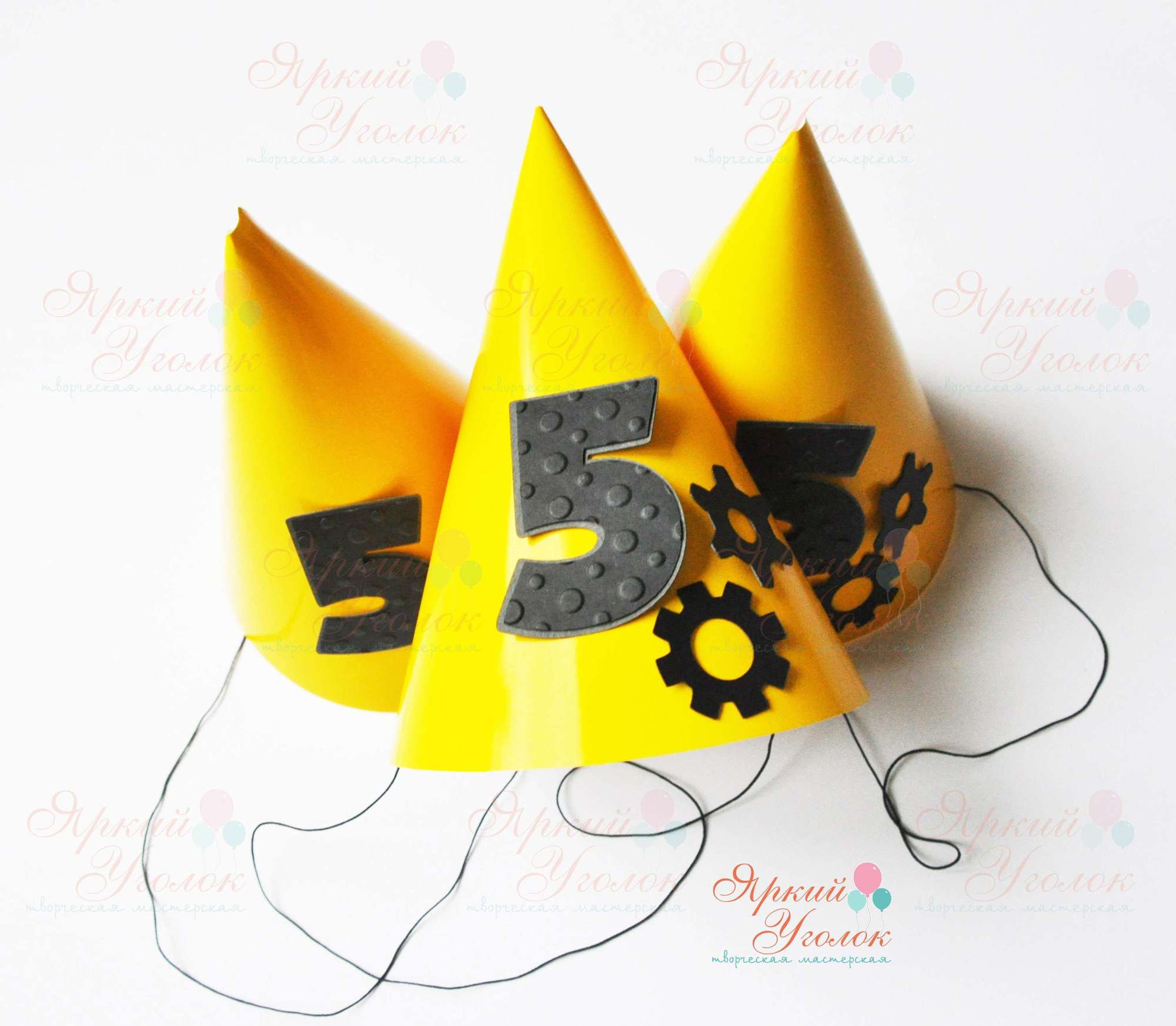 Колпачки с объемным декором "Шестеренки"