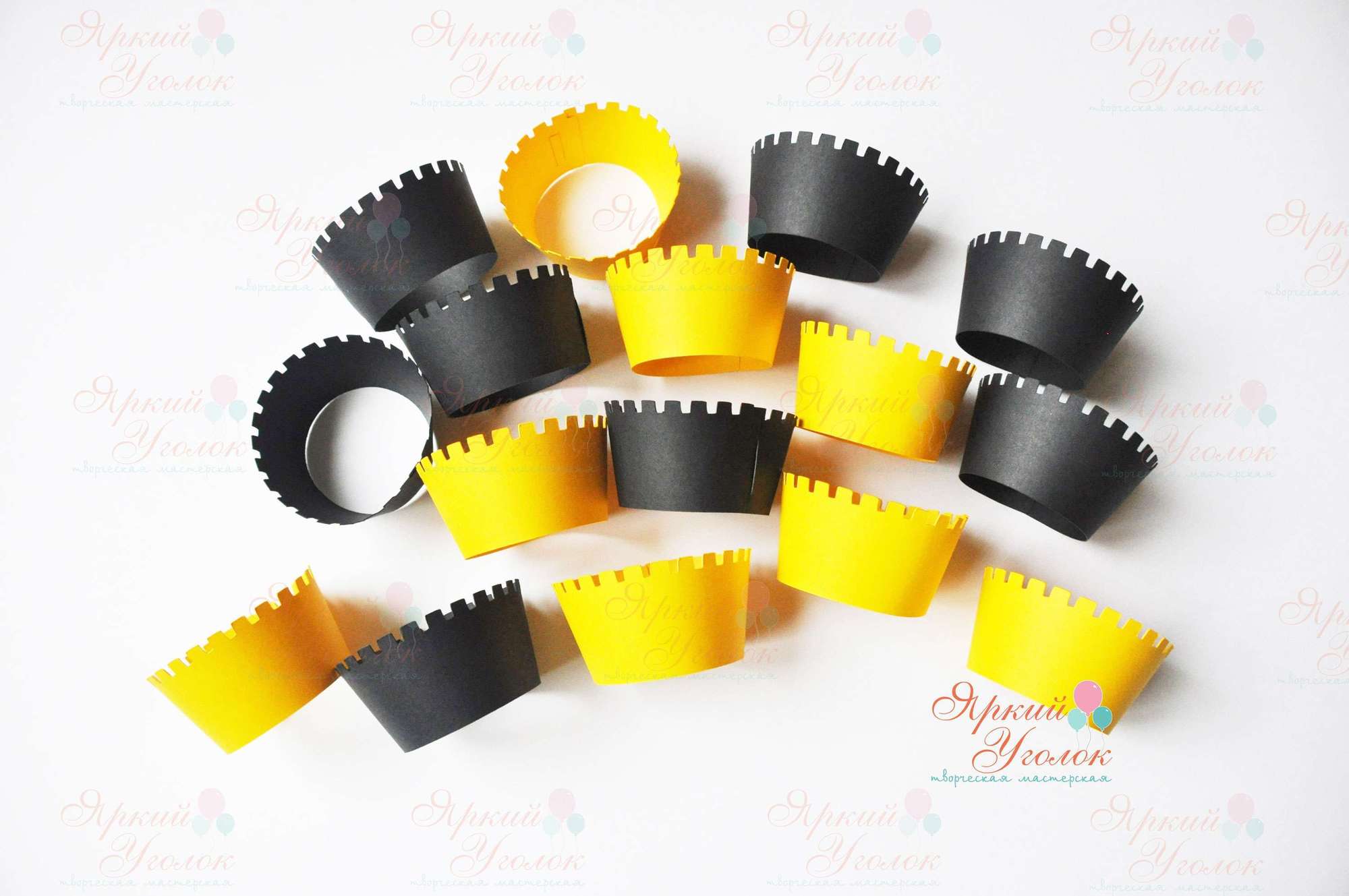Юбочки для капкейков "Шестеренки"