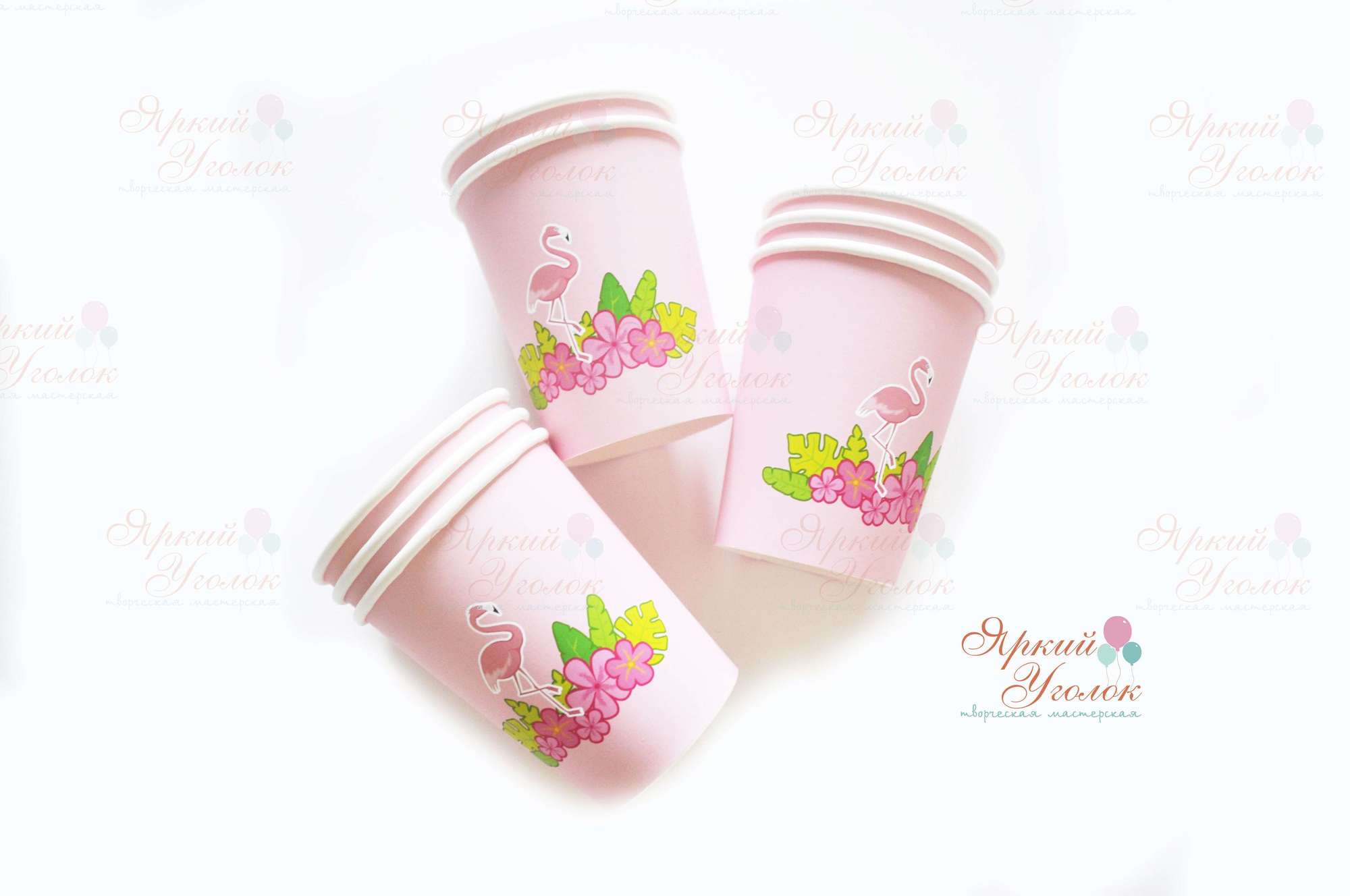 Питьевые стаканчики "Фламинго"
