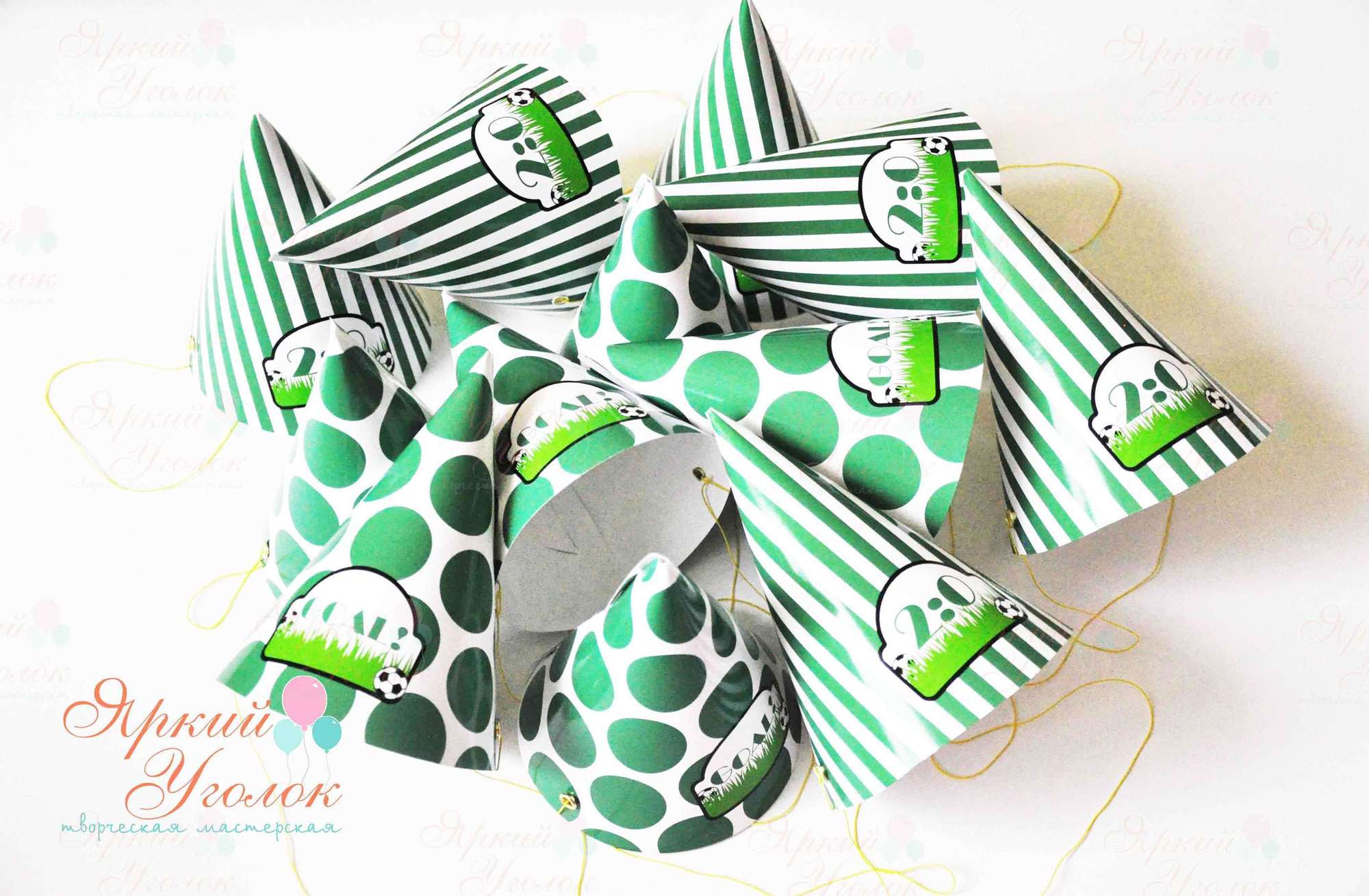 Колпачки с напечатанными картинками "Футбол"