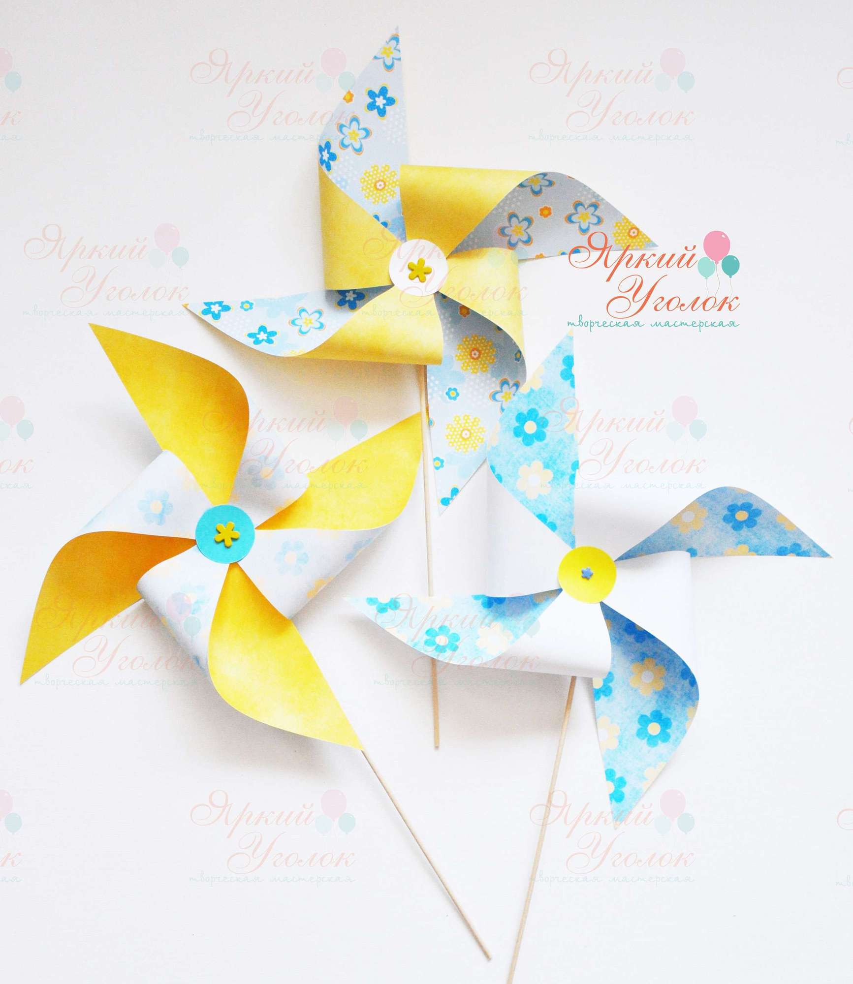 Декоративные вертушки "Ромашки"