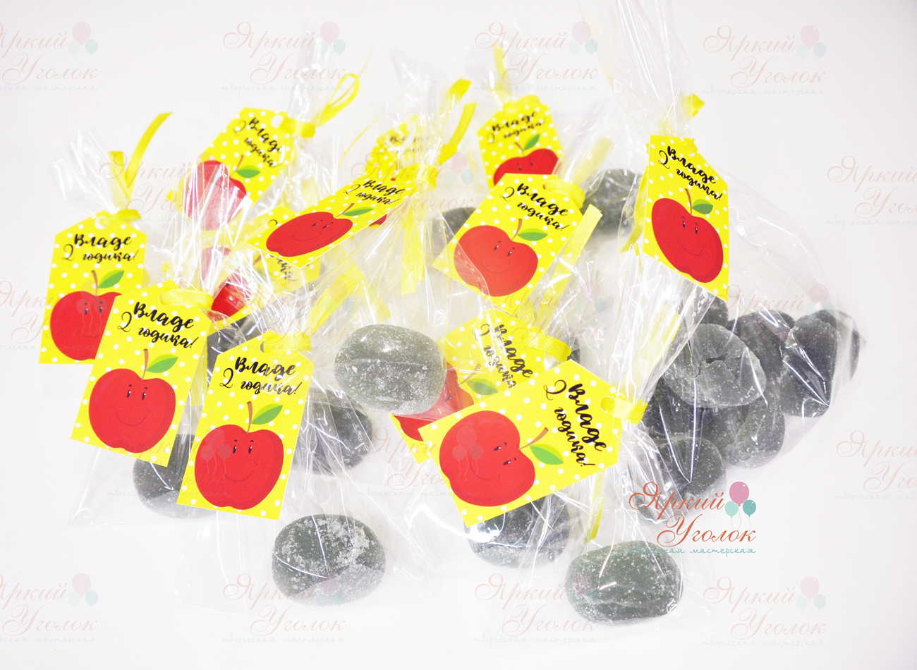 Бирки для пакетиков "Яблочко"