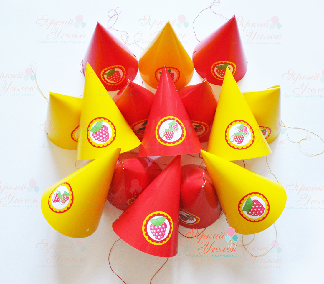 Колпачки с напечатанными картинками "Малина"