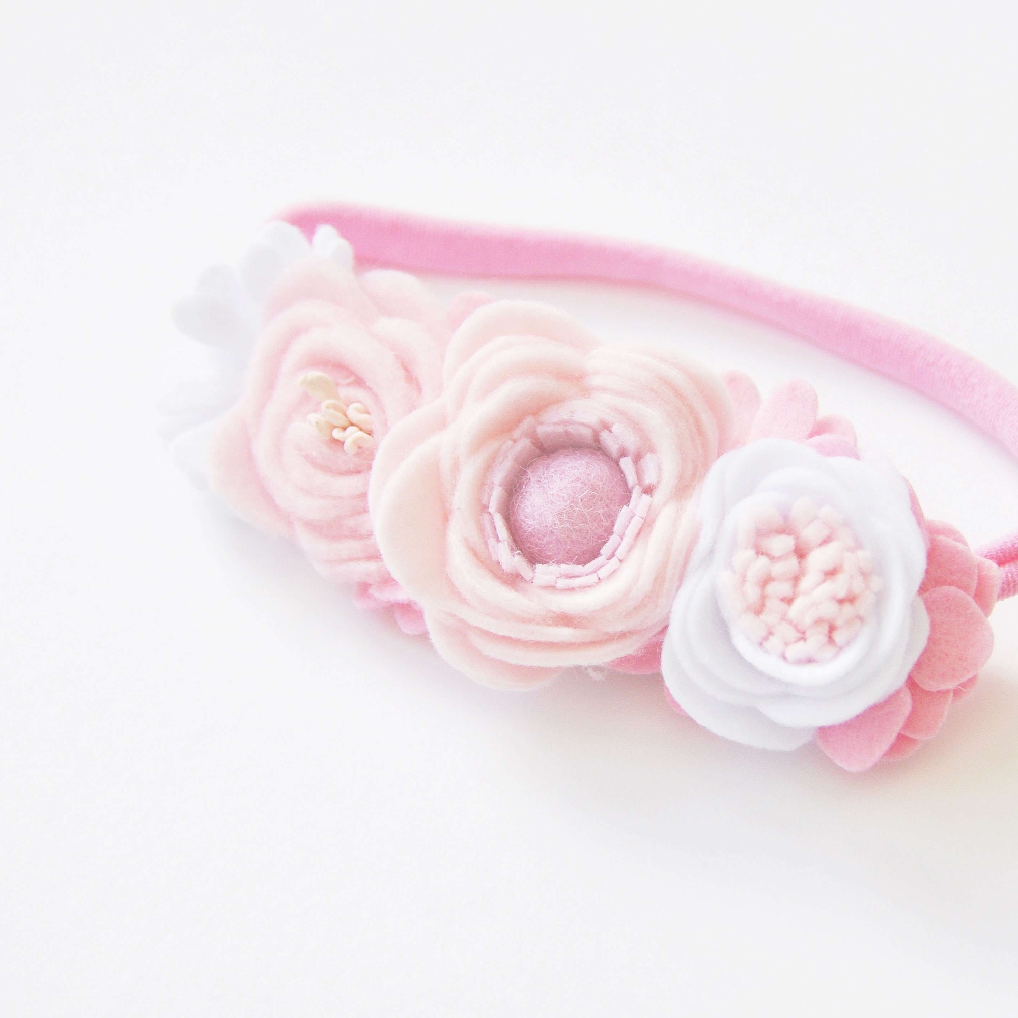 ПОВЯЗКА РОЗОВЫЕ ЦВЕТЫ